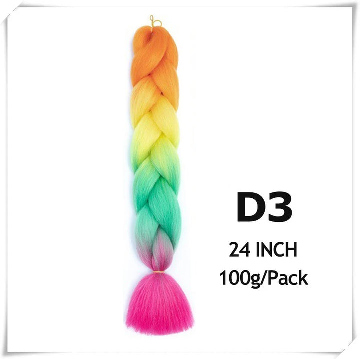 Pre-Stretched Jumbo Braiding Hair – 24 Inch Ombre Purple Synthetic Crochet Extensions for Women