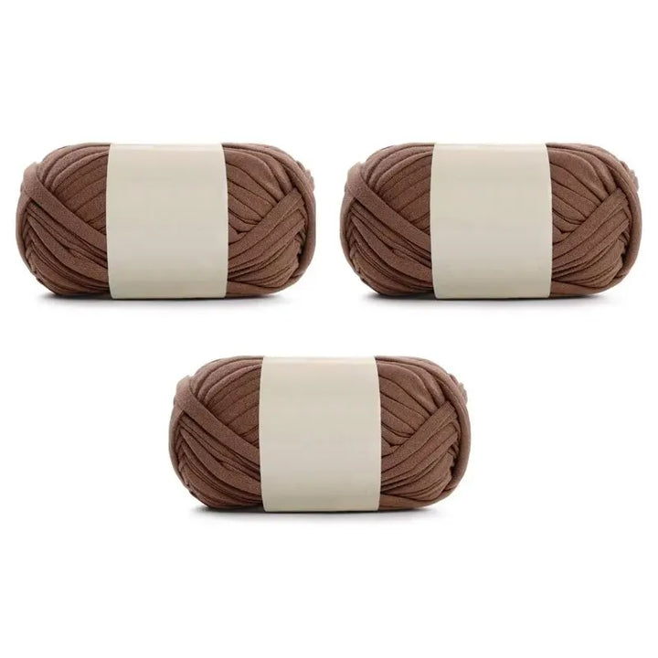 3PC 300g Thick Fabric Yarn – Soft Colored DIY Yarn for Carpets, Bags, Toys & Slippers