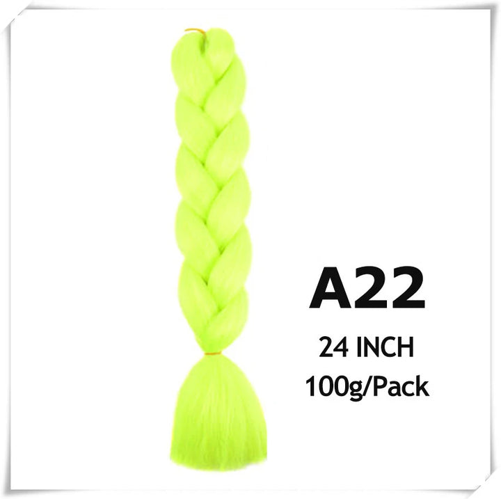 Pre-Stretched Jumbo Braiding Hair – 24 Inch Ombre Purple Synthetic Crochet Extensions for Women
