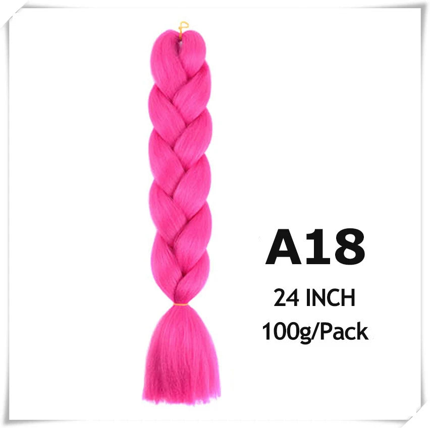 Pre-Stretched Jumbo Braiding Hair – 24 Inch Ombre Purple Synthetic Crochet Extensions for Women