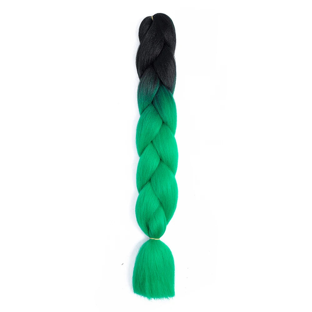 24 Inch Jumbo Braids Extensions – Synthetic Afro Ombre Kanekalon Hair for Children