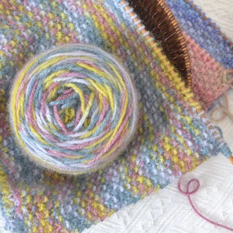 290g Colorful Gradient Imitation Squirrel Yarn – Thick Section-Dyed Yarn for Knitting & Crochet (2 Pcs/Pack)