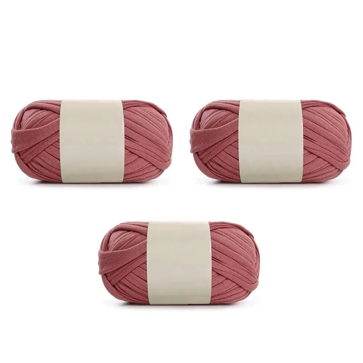 3PC 300g Thick Fabric Yarn – Soft Colored DIY Yarn for Carpets, Bags, Toys & Slippers