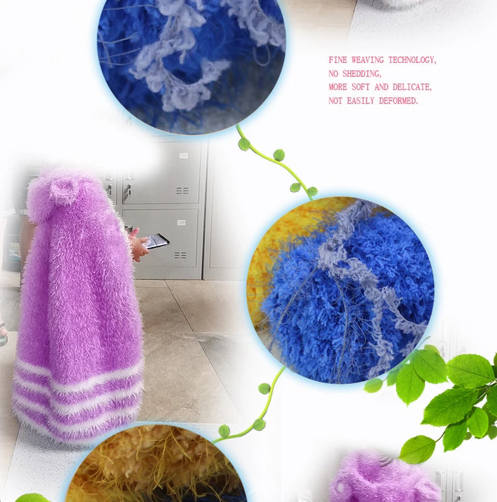 490g Imitation Fur Eyelash Yarn – Thick Roving Yarn for Sweaters, Shawls, Blankets & Cushions