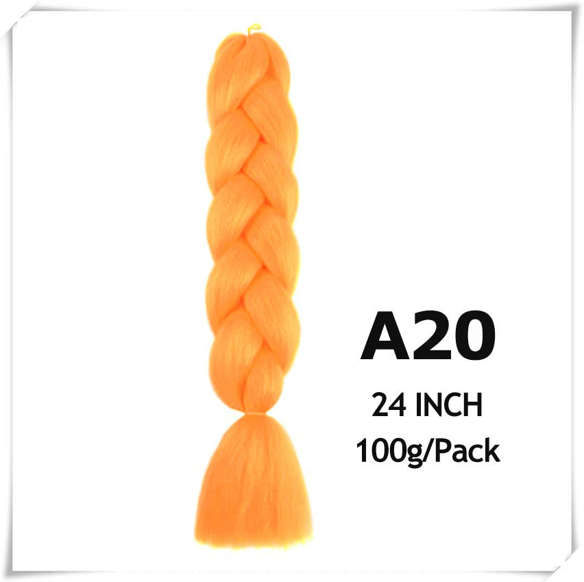Pre-Stretched Jumbo Braiding Hair – 24 Inch Ombre Purple Synthetic Crochet Extensions for Women