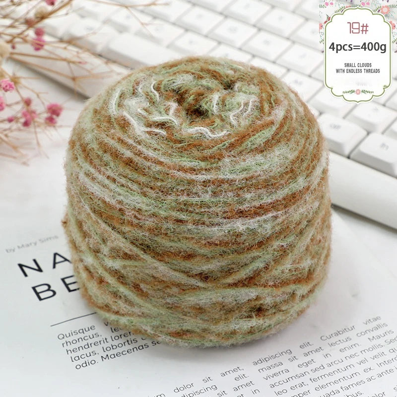 400g Soft Warm Knitting Yarn (4 Pack) – Medium Thick Yarn for Sweaters, Scarves, Hats & DIY Crafts