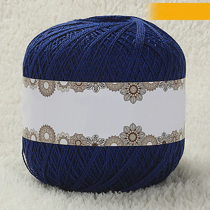 200g No. 8 Pearl Lace Yarn (4 Skeins) – Fine Crochet & Knitting Yarn for Shawls, Summer Sweaters, Scarves & Hats