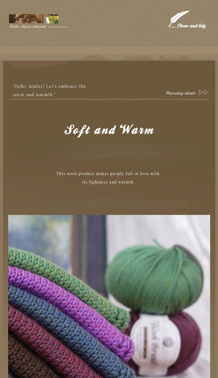 Rainbow Gradient Alpaca Wool Yarn – Medium Thick Knitting Yarn for Sweaters, Scarves, Shawls & DIY Crafts