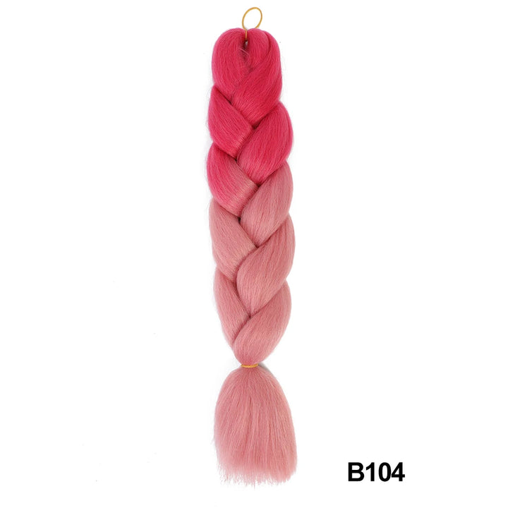 Synthetic 24 Inch 100g Ombre Jumbo Braiding Hair – Kanekalon Twist Extensions