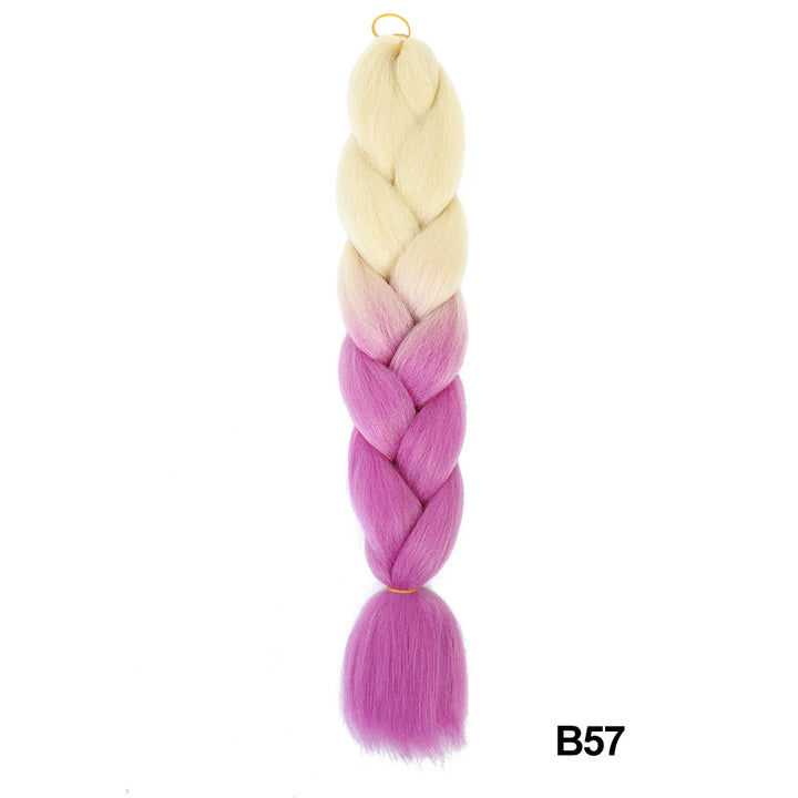 Synthetic 24 Inch 100g Ombre Jumbo Braiding Hair – Kanekalon Twist Extensions