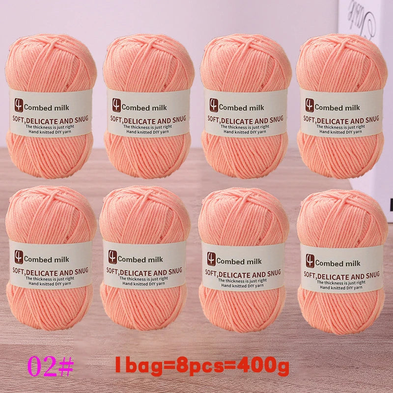 4-Strand Synthetic Knitting Yarn – Soft DIY Craft Yarn for Sweaters, Scarves & Blankets