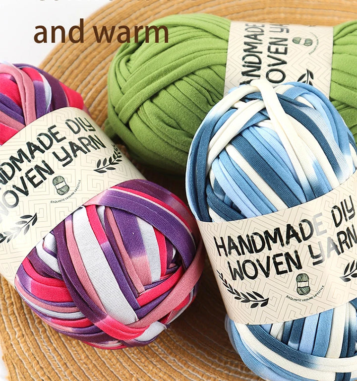 High-Quality Polyester Fabric Yarn – High-Elastic Yarn for Bags, Slippers & DIY Handmade Crafts