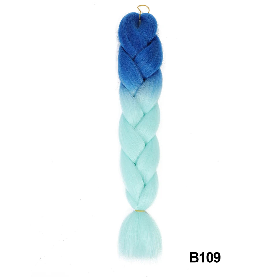 Synthetic 24 Inch 100g Ombre Jumbo Braiding Hair – Kanekalon Twist Extensions
