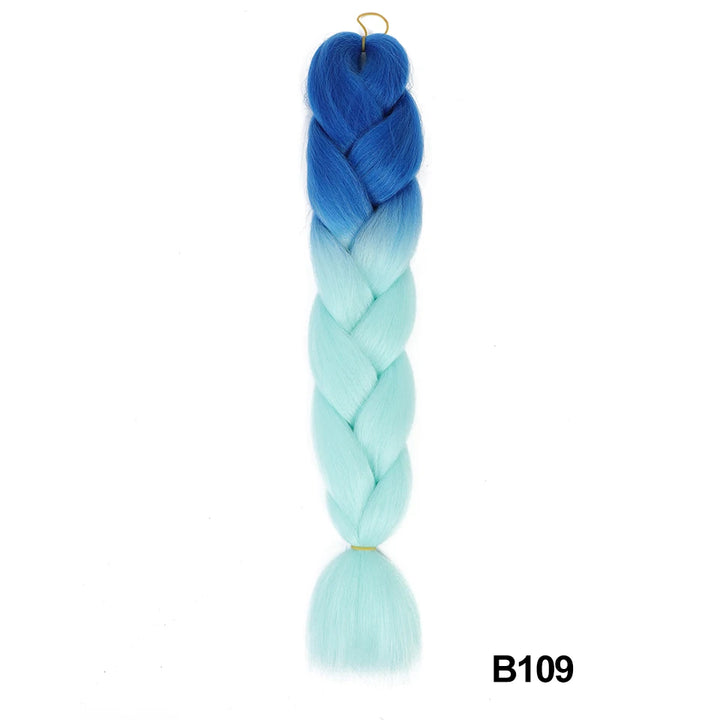 Synthetic 24 Inch 100g Ombre Jumbo Braiding Hair – Kanekalon Twist Extensions