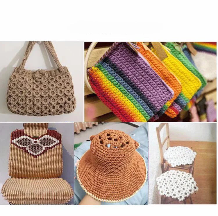 210g Ice Silk Shiny Yarn – Lightweight Summer Crochet Yarn for Sun Hats, Bags, Cushions & DIY Crafts