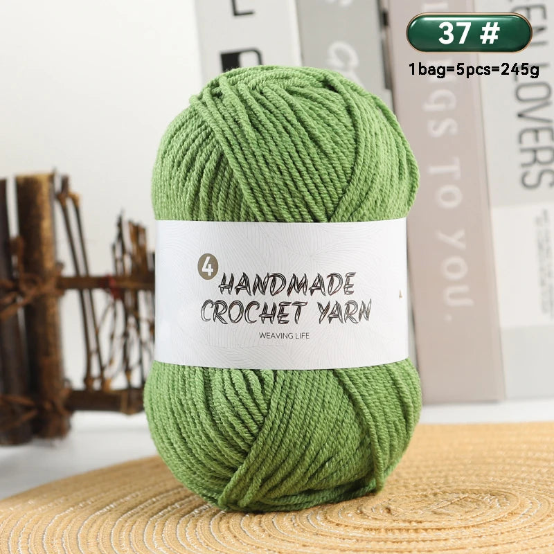 High-Quality 4-Ply Acrylic Yarn – Soft & Lightweight Knitting Yarn for Sweaters, Scarves, Coats, Gloves & DIY Crafts