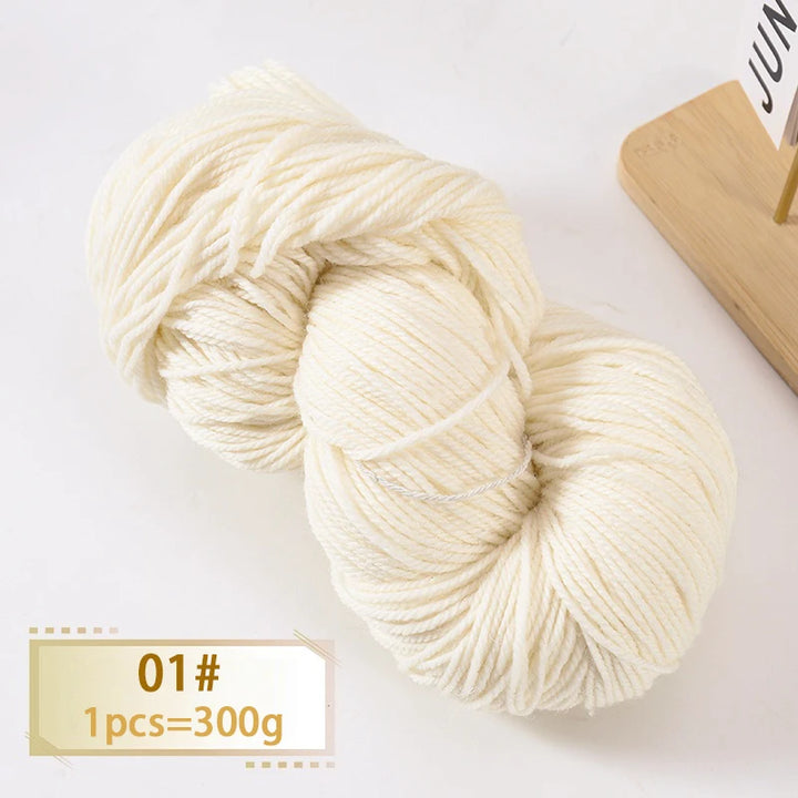 600g Thick Alpaca Wool Yarn Set (2 Pieces) – Premium Knitting Yarn for Sweaters, Scarves, Hats & DIY Crafts