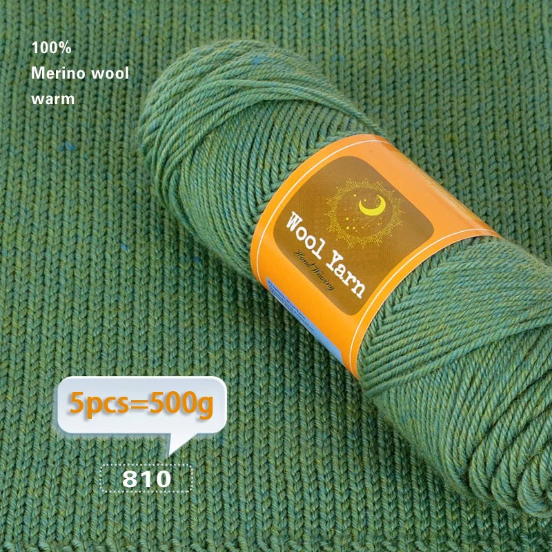 500g Colorful Alpaca Yarn – Thick Knitting Yarn for Sweaters, Coats, Scarves, Hats & Winter DIY Crafts