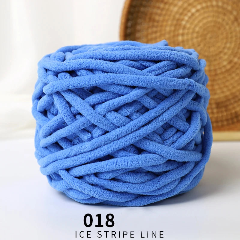 3pcs Ice-Striped Soft Thick Yarn – Handcrafted Yarn for Scarves, Hats, Slippers & DIY Projects