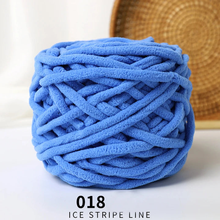 3pcs Ice-Striped Soft Thick Yarn – Handcrafted Yarn for Scarves, Hats, Slippers & DIY Projects