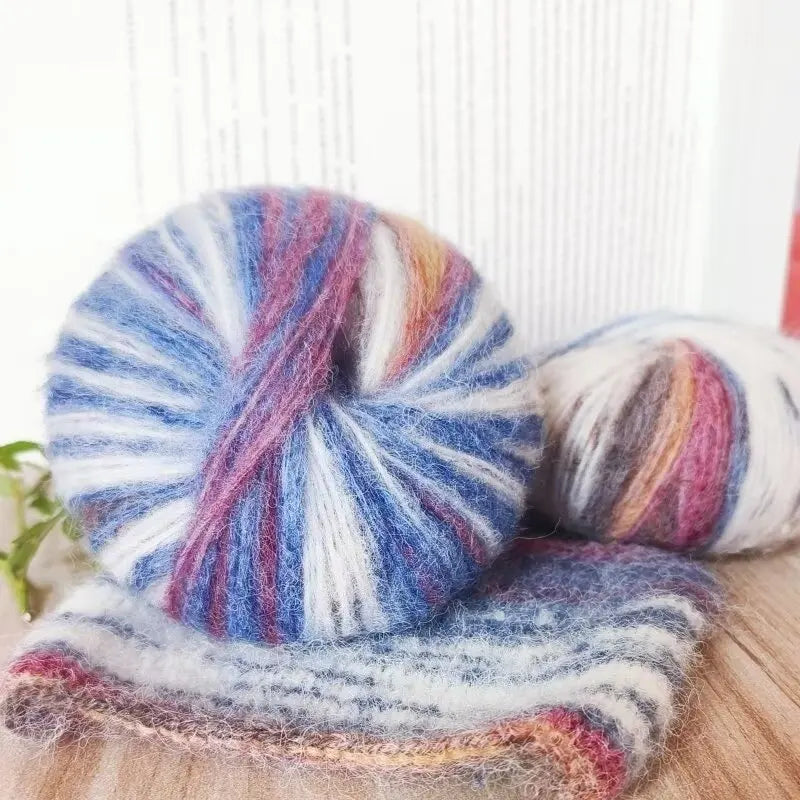 250g Oil Painting Gradient Alpaca Yarn – Soft Knitting & Crochet Yarn for Sweaters, Scarves, Hats & Shawls (10pcs)