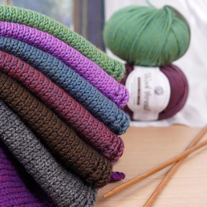 Rainbow Gradient Alpaca Wool Yarn – Medium Thick Knitting Yarn for Sweaters, Scarves, Shawls & DIY Crafts