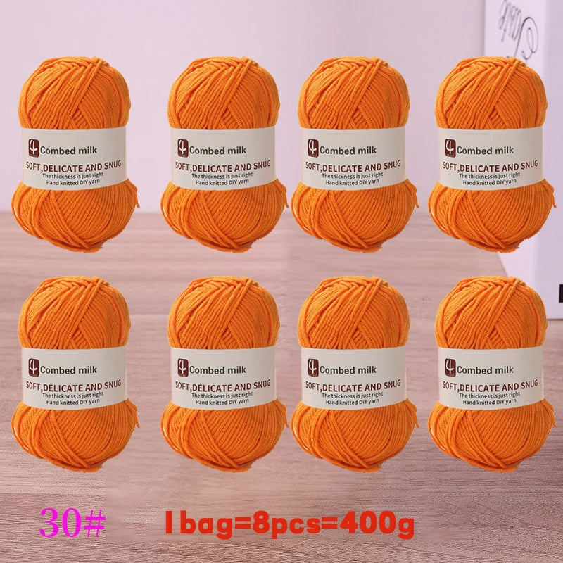 4-Strand Synthetic Knitting Yarn – Soft DIY Craft Yarn for Sweaters, Scarves & Blankets