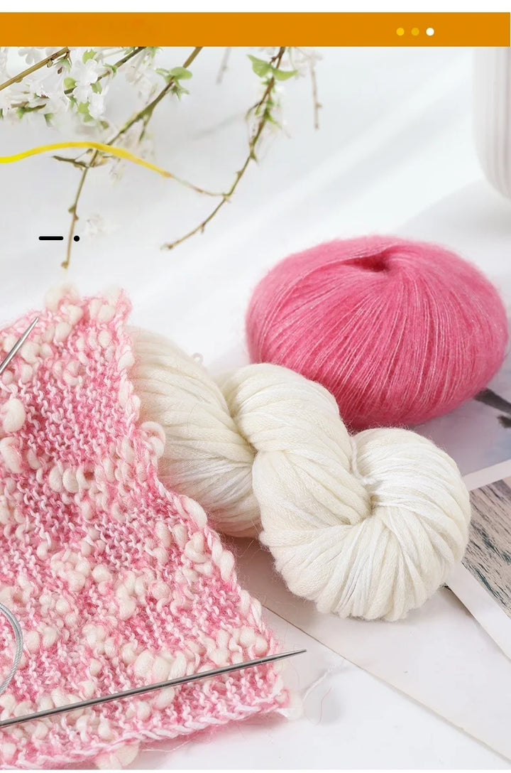 Fancy Twisted Cashmere Yarn – Irregular Imitation Bean Yarn for Hand-Knitting Sweaters, Cardigans, Shawls & DIY Crafts