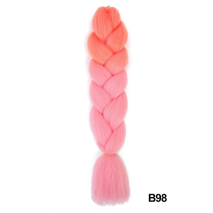 Synthetic 24 Inch 100g Ombre Jumbo Braiding Hair – Kanekalon Twist Extensions