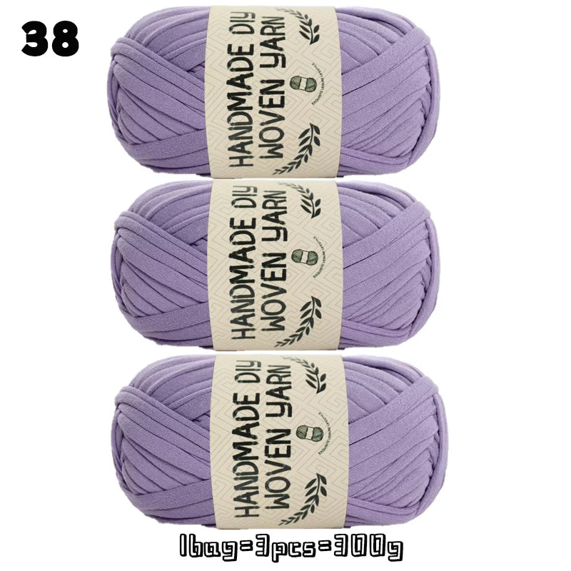 High-Quality Polyester Fabric Yarn – High-Elastic Yarn for Bags, Slippers & DIY Handmade Crafts