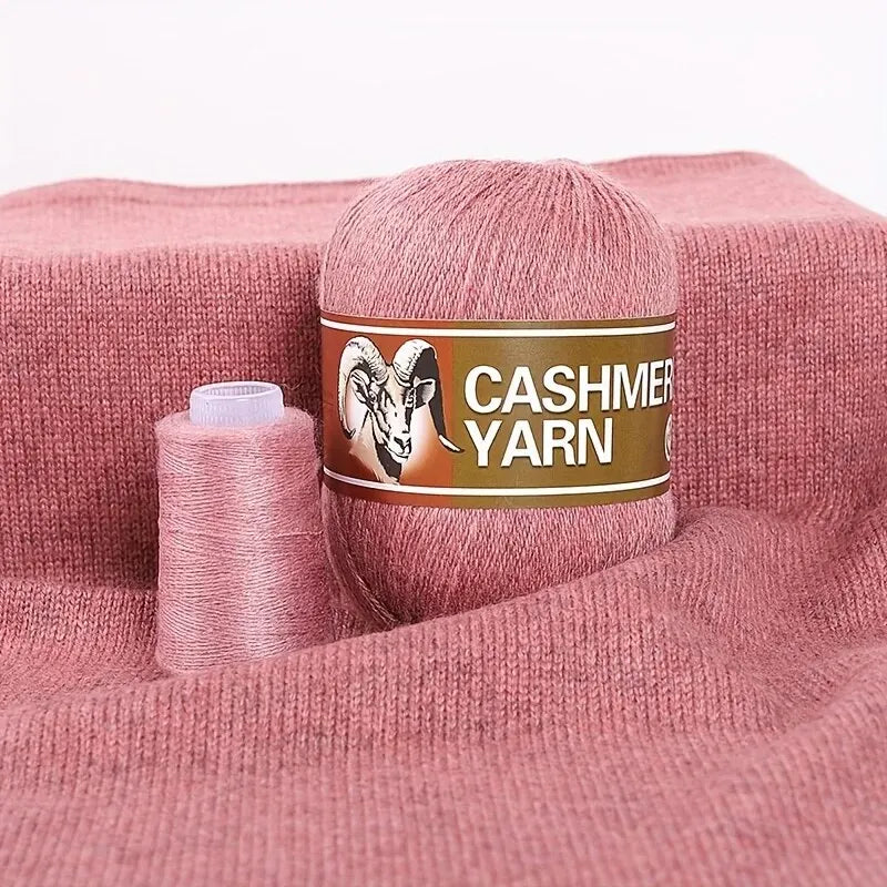 Cashmere Knitting Yarn Balls (6 Pack) – Soft Luxury Yarn for Sweaters, Hats, Scarves & DIY Crafts