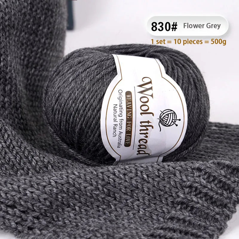 Rainbow Gradient Alpaca Wool Yarn – Medium Thick Knitting Yarn for Sweaters, Scarves, Shawls & DIY Crafts
