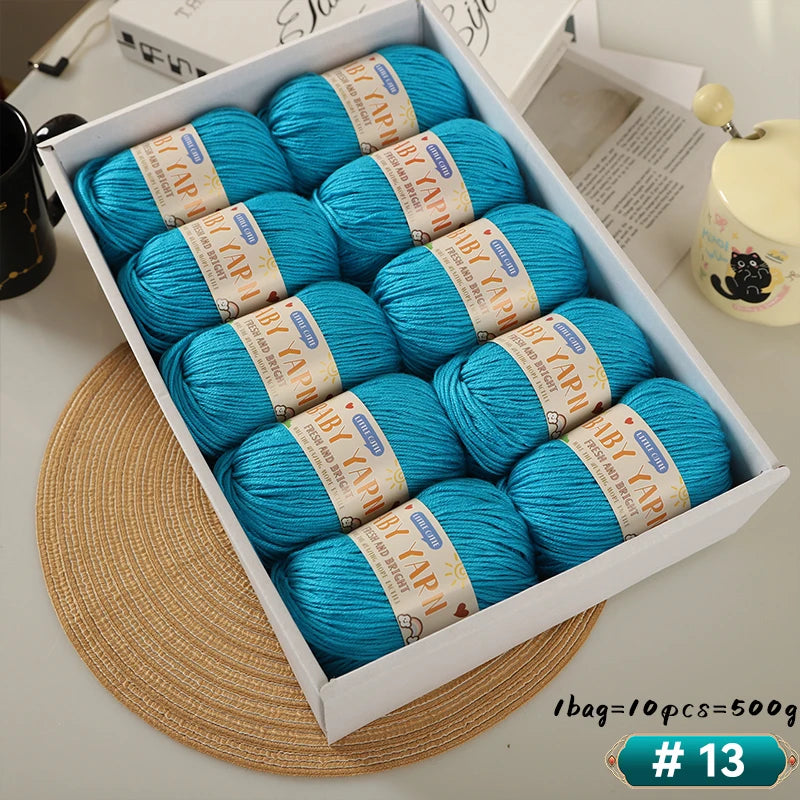 Soft Wool Blended 6-Strand Yarn – Skin-Friendly Knitting Yarn for Sweaters & Crafts