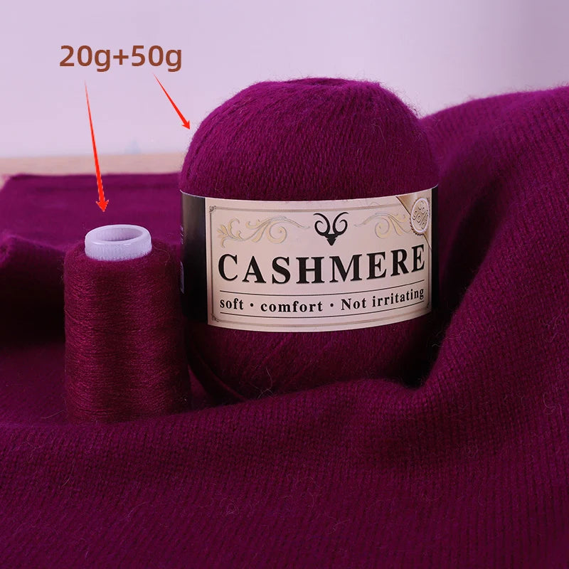 Cashmere Yarn for Hand Knitting – Soft Luxury Yarn for Sweaters, Woolen Garments & Handmade Crafts