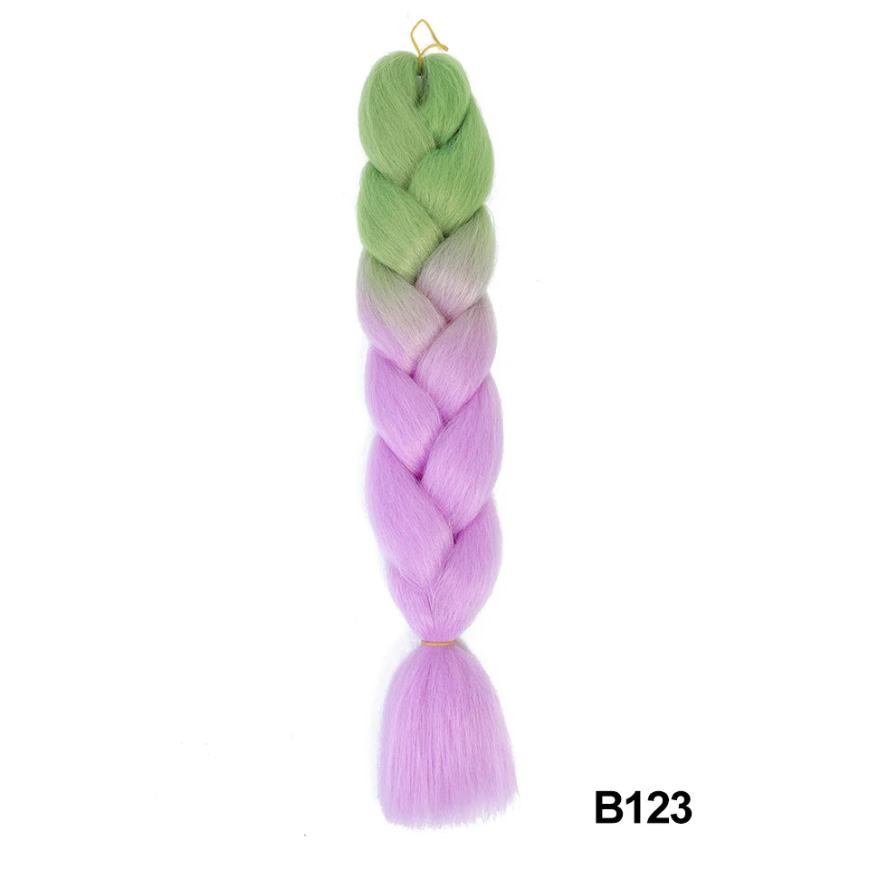 Synthetic 24 Inch 100g Ombre Jumbo Braiding Hair – Kanekalon Twist Extensions