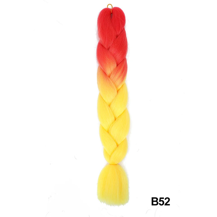 Synthetic 24 Inch 100g Ombre Jumbo Braiding Hair – Kanekalon Twist Extensions