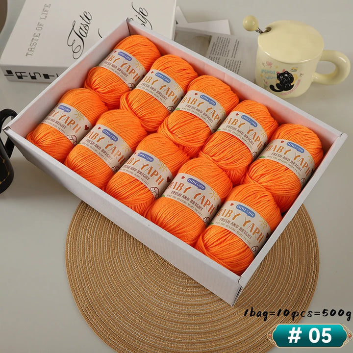 Soft Wool Blended 6-Strand Yarn – Skin-Friendly Knitting Yarn for Sweaters & Crafts