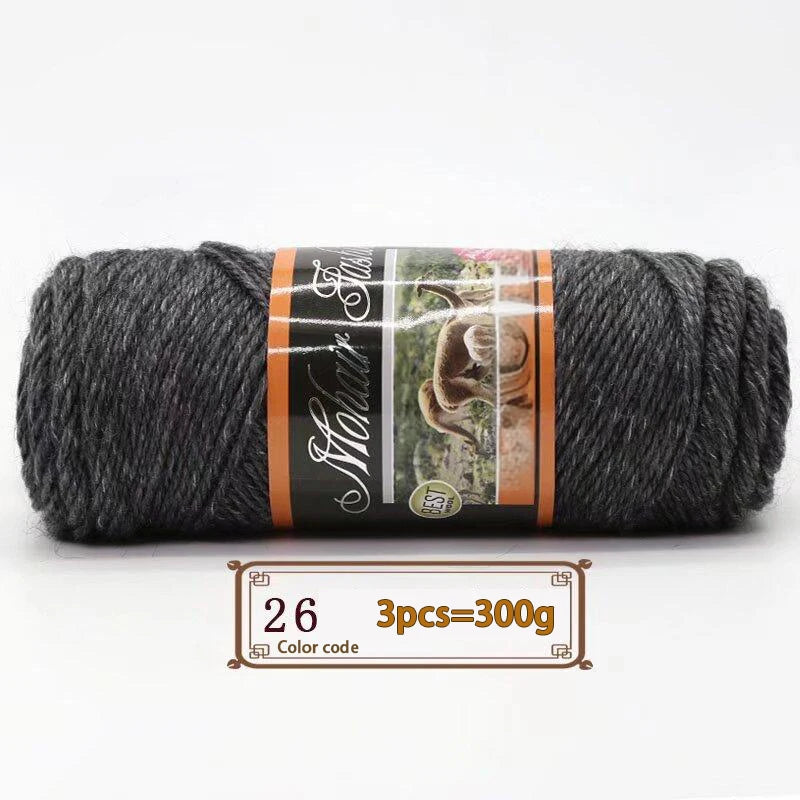 300g Colorful Mohair Alpaca Yarn – Soft Knitting Yarn for Sweaters, Scarves, Hats & DIY Crafts