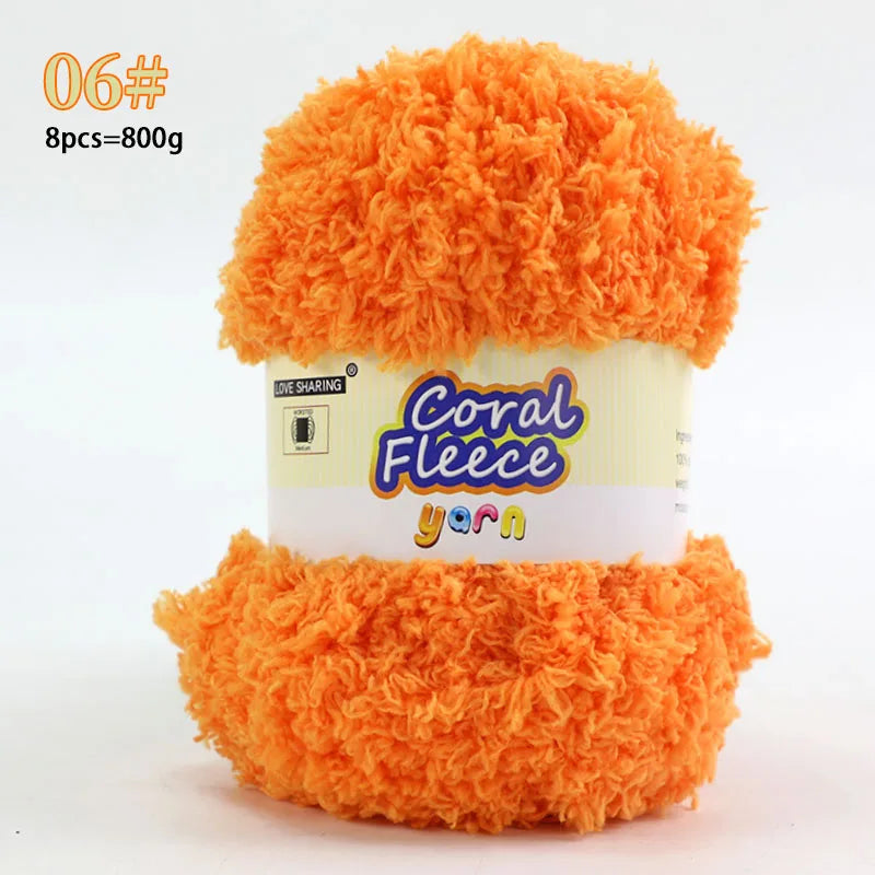 Soft Coral Yarn – Fluffy, Skin-Friendly Knitting Yarn for Sweaters, Scarves & DIY Winter Wearables