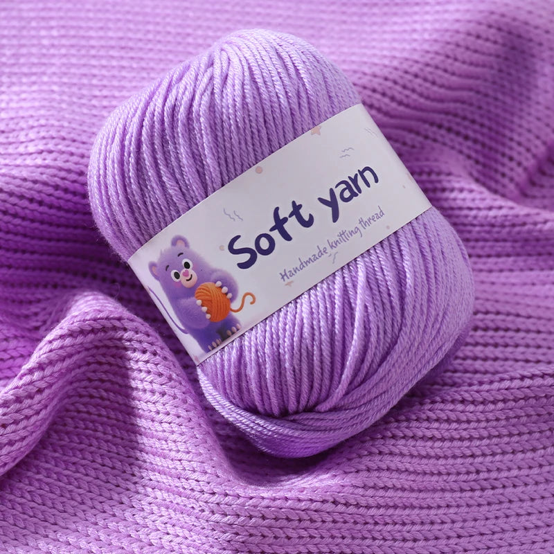 300g Soft Thin Yarn Balls – Lightweight Hand-Knitting Yarn for Sweaters, Hats, Scarves & DIY Crafts (6pcs Pack)