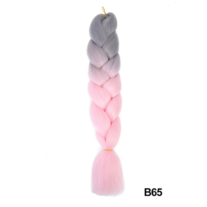 Synthetic 24 Inch 100g Ombre Jumbo Braiding Hair – Kanekalon Twist Extensions