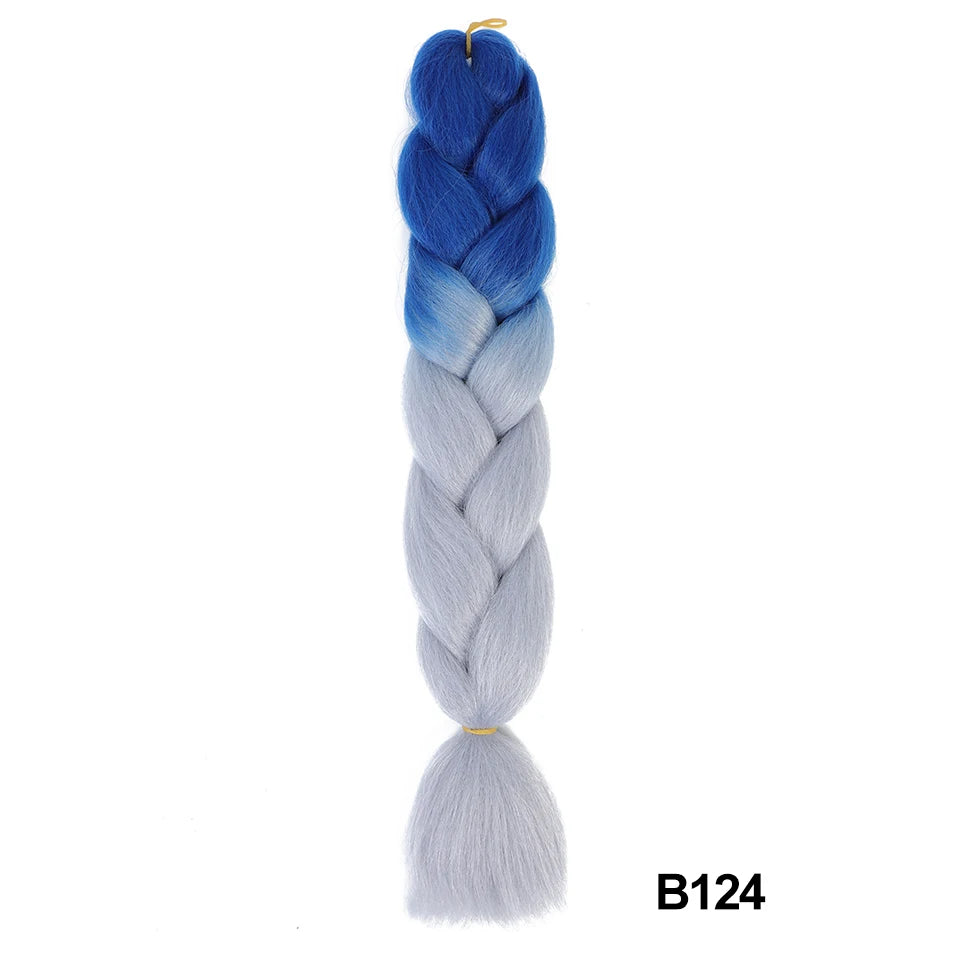 Synthetic 24 Inch 100g Ombre Jumbo Braiding Hair – Kanekalon Twist Extensions