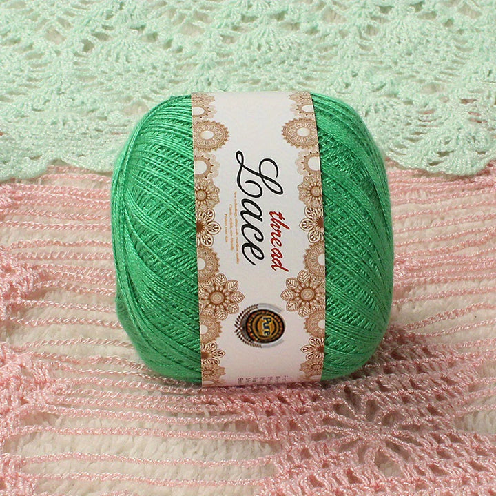 200g No. 8 Pearl Lace Yarn (4 Skeins) – Fine Crochet & Knitting Yarn for Shawls, Summer Sweaters, Scarves & Hats