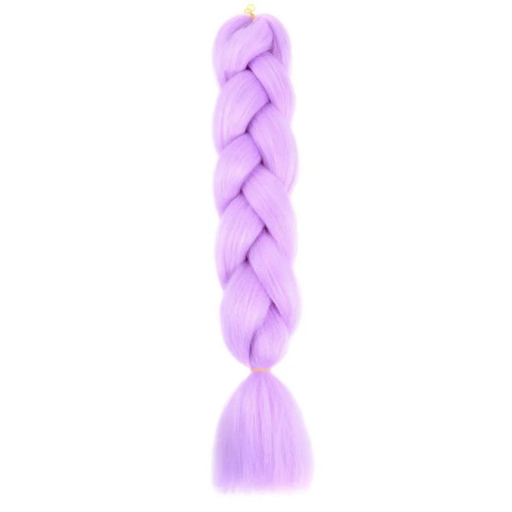 24 Inch Synthetic Jumbo Braiding Hair – Yaki Straight Box Braid Extensions for Dreadlocks & Twists