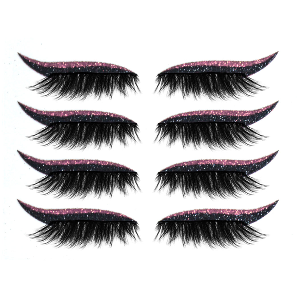 🧲👁️ 3D Magnetic False Eyelashes – 4 Pairs Glue-Free Self-Adhesive Lash Set