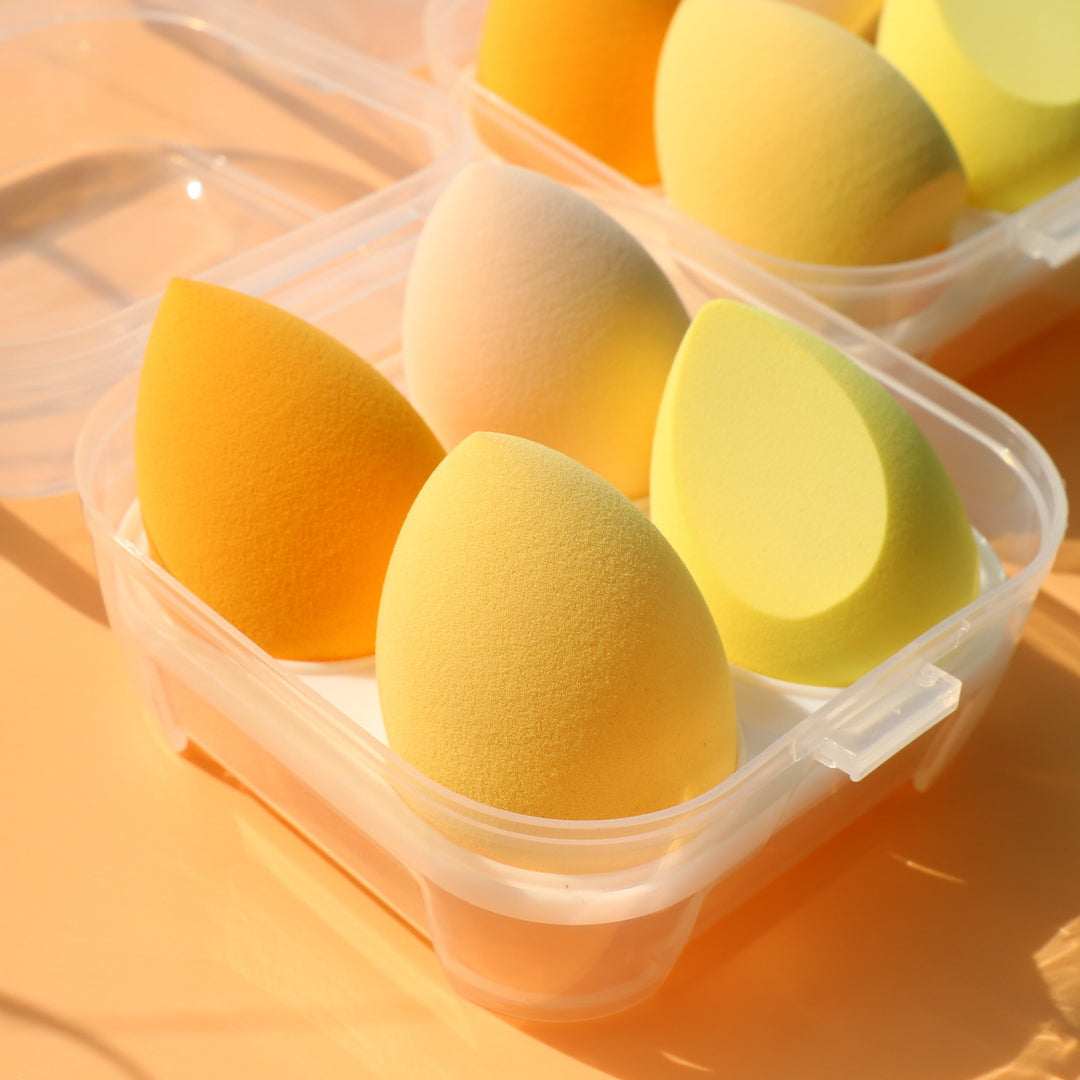 💄✨ Wet & Dry Face Wash Makeup Powder Puff | Super Soft Beauty Egg Set