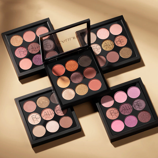 ✨ 9-Color Pumpkin & Dirty Orange Eyeshadow Palette – Matte INS Style Makeup Set ✨