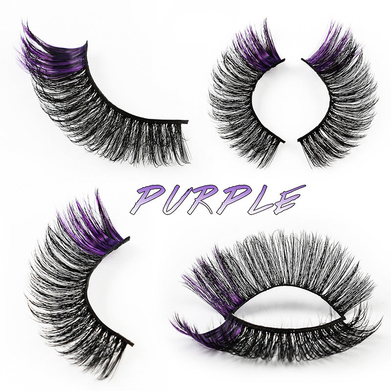 👁️✨ Color Natural Thick 5 Pairs Pack – 3D False Eyelashes (Imitation Mink)