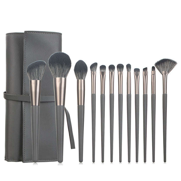 🖌️ 12-Piece Makeup Brush Set with Makeup Bag – Professional Face & Eye Brush Kit (4 Colors) 💄✨