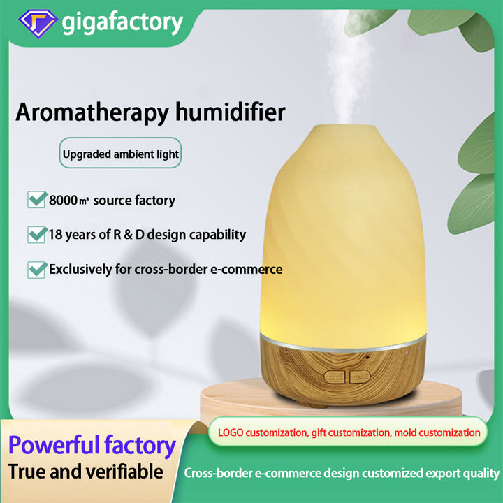 🌈💧 Ultrasonic Aromatherapy Humidifier Lamp | Colorful Mist Spray Incense Machine ✨